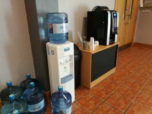 Eden Water Coolers in the Foyer area of Vine Conference Centre